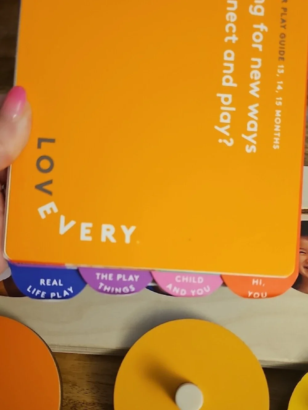 Lovevery Circle of Friends Wooden Puzzle & Babbler Play Guide Montessori Toy